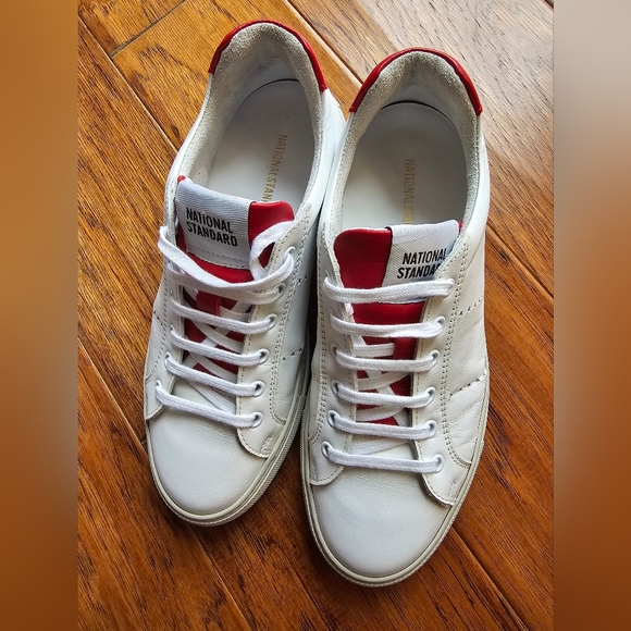 National Standard Edition 4 Low Top White and Red Sneakers - Picture 3 of 9